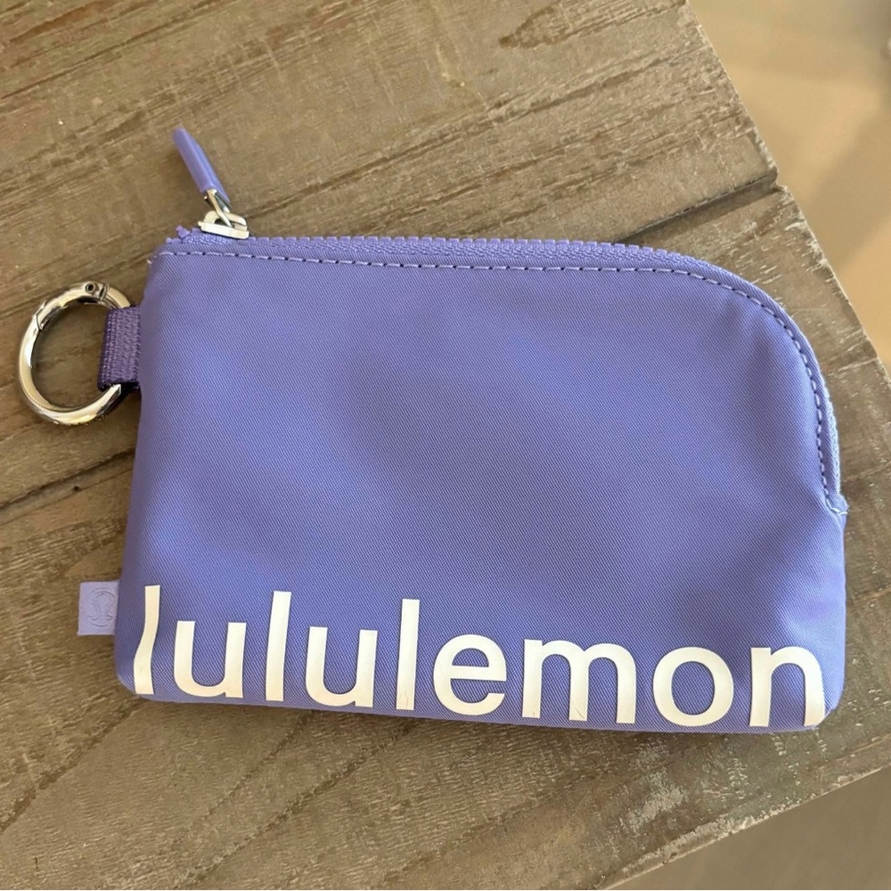 Lululemon purple keychain/wallet